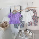 Kids Summer Clothing Set New Arrivals Toddler Kids Girls Summer Clothing Set 2021