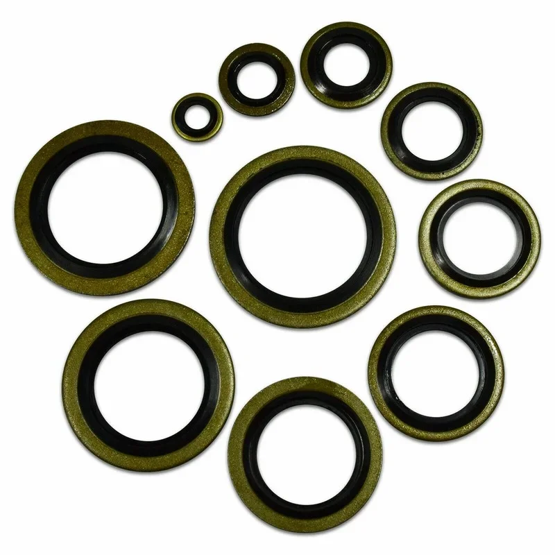 100pcs Bonded Seal Washer Assortment Kit Oil Drain Screw For Combined