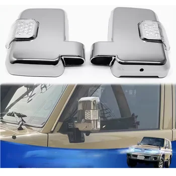 Wholesale Car Rearview Mirror Cover With led Light For Toyota landcruiser lc70 lc75 lc76 lc79 accessories