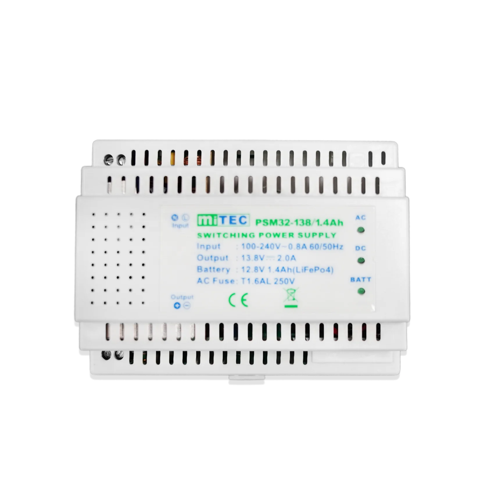 2023 Mitec 32w Lifepo4 Lithium Uninterruptible Din Rail Switching Power