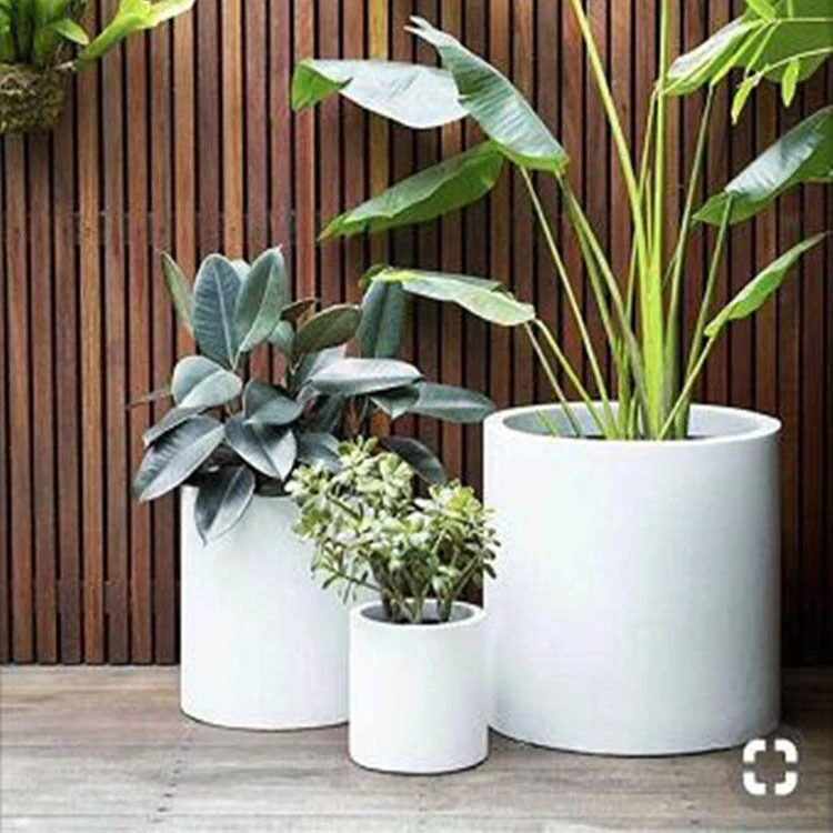 multi-piece resin glass fiber flowerpot craft deco