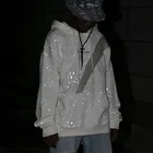 Hoody Hoodie Oversize Reflective Mens Custom Hoodies Men Plus Size Hoody Oversized Hoodie