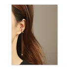 Clips Pearl Earrings Minimalist Brass Clips For Ear Freshwater Pearl Gold Plated Ear Bone Clip-on Earrings