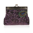 Embroidered Clutch New Style Bead Embroidered Clutch Bag Retro Banquet Bag Evening Bags For Wedding