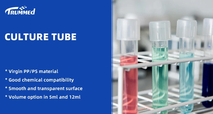 Laboratory Consumable Culture Tubes Tissue Transparent Cell Culture