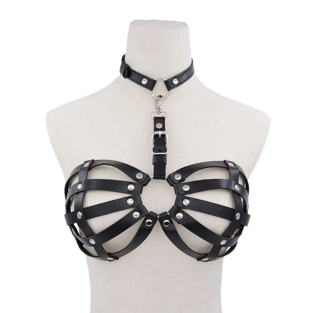 Erotic Sexy Lingerie Bondage Belt Top Style Cage Harness Bra Chest