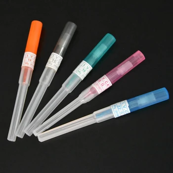 Sterile 14G 16G 18G 20G 22G Surgical Steel IV Piercing Needles Stainless Steel Lip Tongue Piercing Tool Catheter Cannula