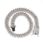 Jewelry Silver Wuzhou Jewelry Iced Out Cuban Link Chain Moissanite 925 Silver Necklace Custom Chain