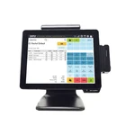 Desktop All In 1 Pos Machine Offline Billing Terminal Dual Screen Touch Windows Pos System