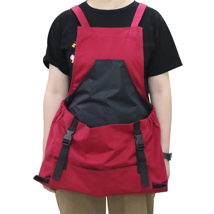 Big Pocket Heavy Duty Garden Apron For Collect Fruits and Vegetables Cotton Garden Apron