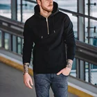 OEM Men's Custom Logo Turtleneck Cotton Terry Heavy Blank Pullover Luxury Sweatshirt Half Zip Hoodie