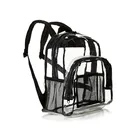 Bag School 2021 Waterproof Custom Kids Book Bag Rucksack Clear PVC School Backpacks