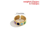 Ring Alloy Rings Ringring Amazon Hot Sale Star Ring Simple Contrast Color Alloy Rings Jewelry Woman