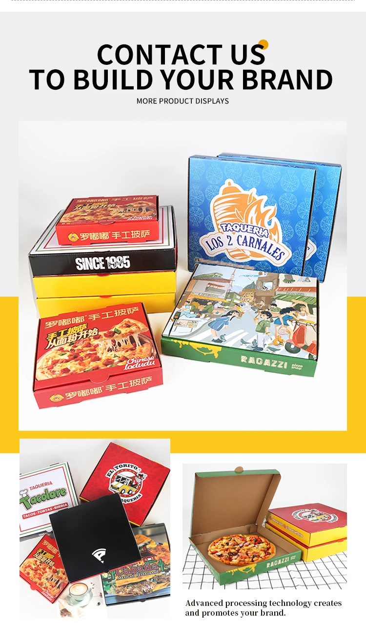 product factory price high quality custom biodegradable pizza box wholesale bulk carton pizza box high quality custom printed food grade-7