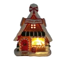 Holiday Indoor LED Lights Resin Christmas Gingerbread House Decoration For Holiday