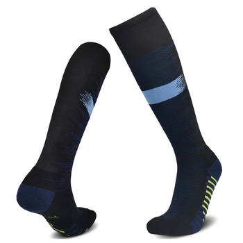 Long football socks for men soccer socks knee high anti slip towel football high tube running sports socks breathable