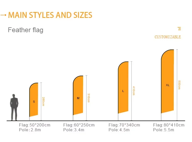 Wholesale Customized Feather Flag Banners Advertising Beach Flag for Outdoor Events H406c6ca51ed34eaebda833770714f63eZ