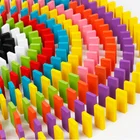 Dominoes Wooden Wooden Educational Blocks 120 Rainbow Dominoes Wooden Blocks Children's Educational Toy