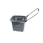 Plastic Shopping Basket Good Quality 45l Popular Grocery Supermarket Rolling Shopping Basket Plastic Tickets