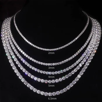 Custom new platinum natural real diamonds moissanite tennis chain price