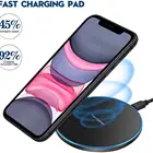Phone Multi Function Led Light Fast Charging Cell Phone Pad 10W Portable Qi Wireless Charger