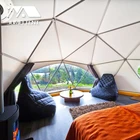 Tent Dome Tent 7m Diameter Outdoor Transparent Geodesic Hotel Dome Tent With Stove