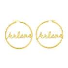 Hoop Earrings Earrings Joycuff Amazon'S Best Selling Gold Hoop Custom Name Stainless Steel Earrings For Women