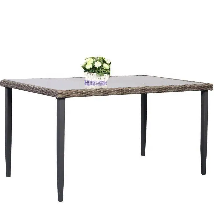 product 6 person outdoor rattan furniture garden set rattan dining set-2