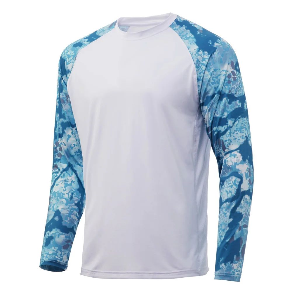 Men Fishing Shirt Clothing Quick Dry Long Sleeve Breathable Shirt Anti UV 