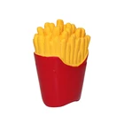 Toy Dog Toy For Dogs Chew Thinkerpet Cartoon French Fries Toy Natural Latex Squeaky Molars Chewing Toy For Dog