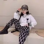 Heart-shaped Women's Suit Perfect Match With Cotton Sweater Girls' Sports And Leisure Suits