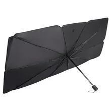 Universal Retractable Storage  Folding Design Car Sunshades Foldable UV Blocking  Car Umbrella Car Front Windshield Protector