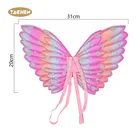 Decorations YACHEN Hot Sale Birthday Party Purple Fairy Decorations With Magic Wand Stick Kids Butterfly Wings Set