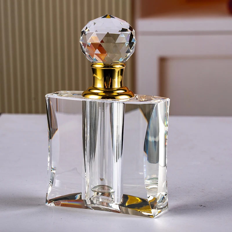 product high quality wholesale flat 12ml glass empty bottle elegant crystal perfume bottle-9
