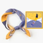 Square Wholesale Custom Women Fashion Printed Square Scarf