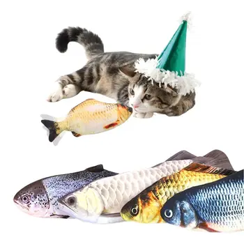 Interactive Electric Fish cat plush Toy for Cats Real Fish Movement & Hours for cat fish toy