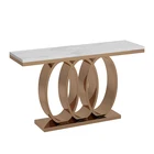 Glass Table Good Price Special Living Room Furniture Stainless Steel Frame Marble Top Or Glass Top Console Table