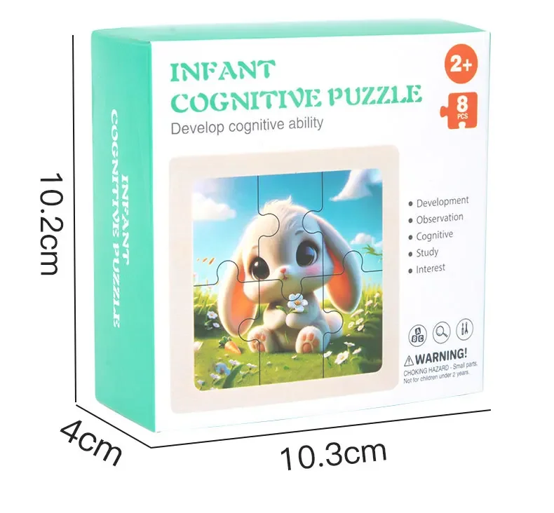 Harga pabrik Unisex Anak-anak Puzzle Kayu Jigsaw Mainan Pendidikan Bayi Kayu Kartun Hewan Puzzle untuk Pembuatan Anak Laki-laki dan Perempuan