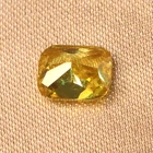 Diamond Lab Grown Hpht 2 Carat Cushion Cut Fancy Intense Yellow Green Diamond