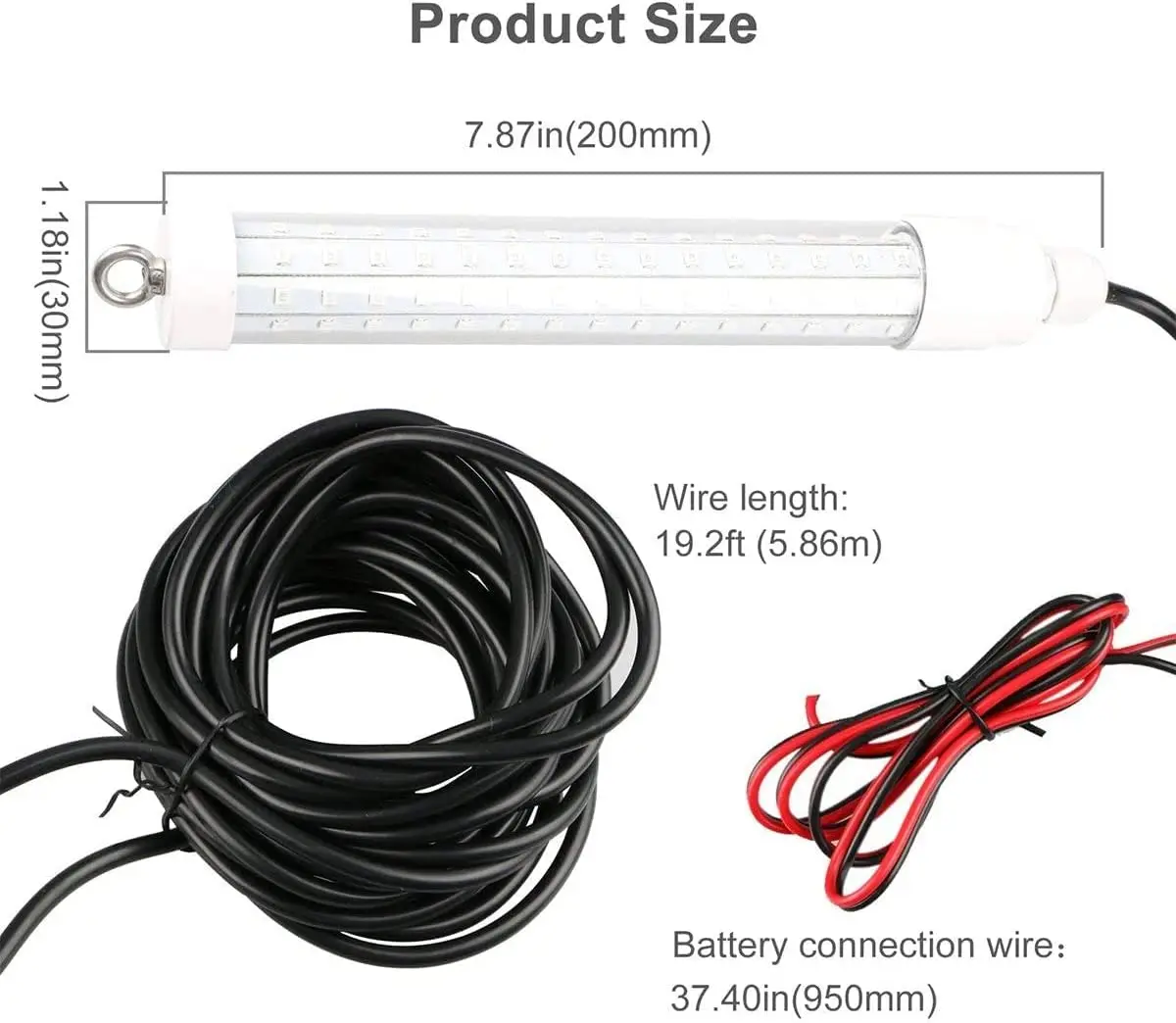 Boyid Submersible Fishing Light 12v 120 Led Underwater Fish Finder Lamp