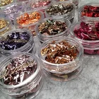 Nail Decoration Popular 3D Nail Foil Gold Silver Rose Gold Bronze Smoked Color Nail Glitter Art Decoration