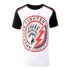 T-shirts Patchwork Color Men's T-shirts With Patterns And Embellishments
