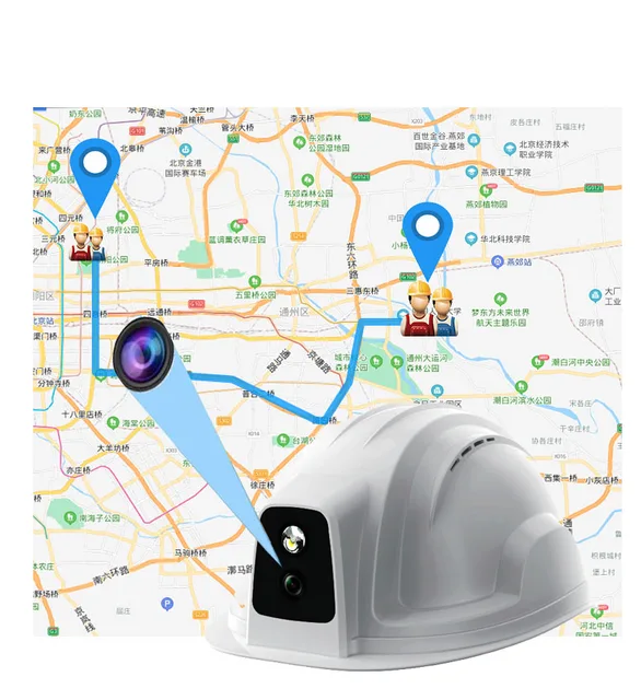 4g wifi helmet camera 1080P hard hats construction hard hat safety helmet 4g real-time gps wifi live