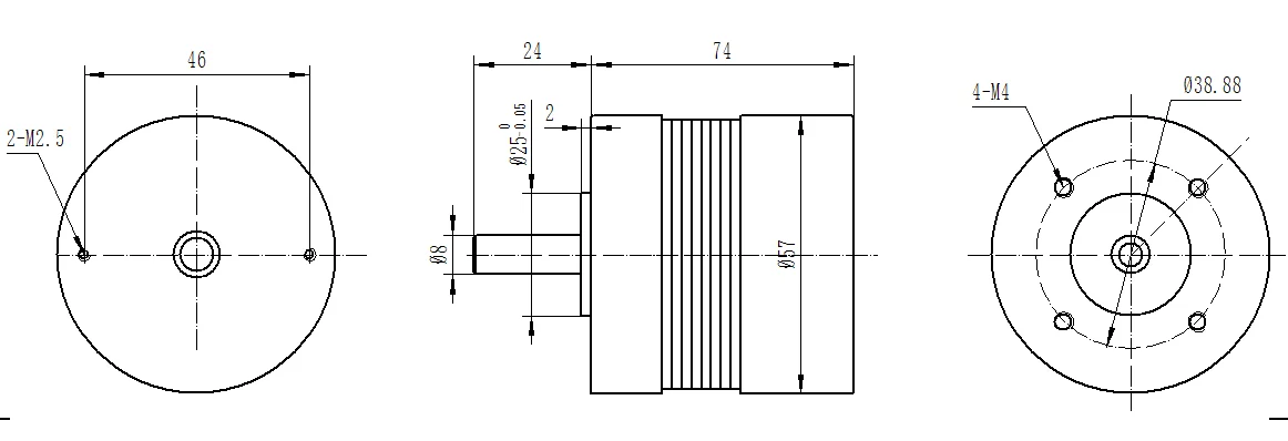 Bldc Motor, 57mm, 24V, 4600rpm, Brushless - detail 6