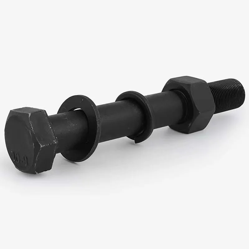 Black SAE J429 Track Bolt square Head Frog Bolt Used for Railway factory