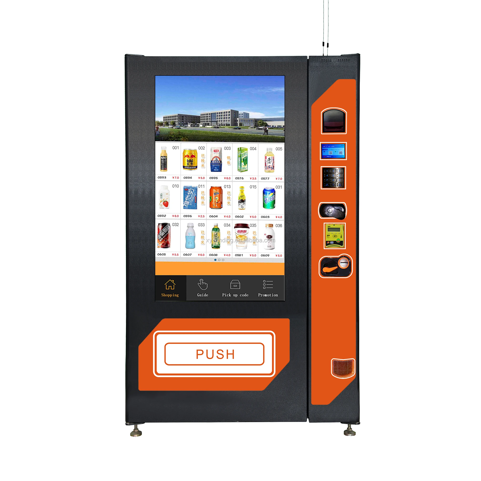 new soda machine touch screen