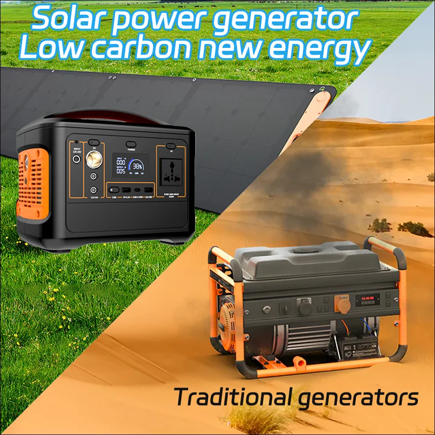 Popower 153600mah 500w 600w Solar Portable Power Station 110v 220v Ac