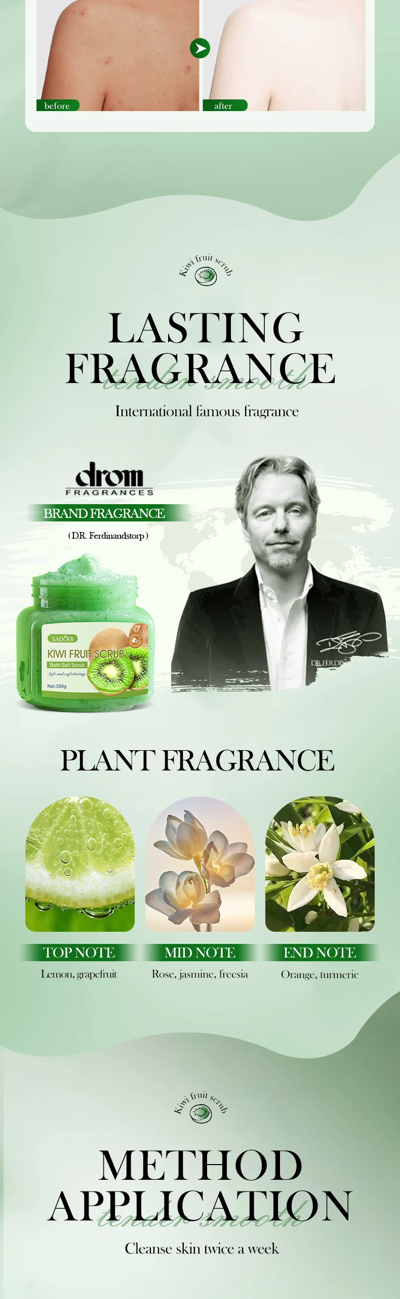 product wholesale sadoer natural organic herbal body scrub avocado blueberry vitamin c rich beauty buffets brightening customized-9