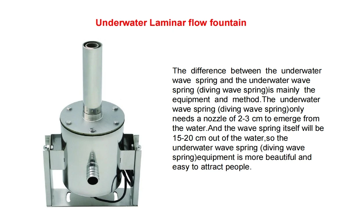 Garden Pool Laminar Water Jet Fountain with 1w 3w RGB DMX 512 Stainless Steel Lights supplier