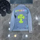 Coats New Chrome Hearys Palm Angel Holes Frayed Wholesale Cowboy Coats Men's Plus Size Denim Jackets
